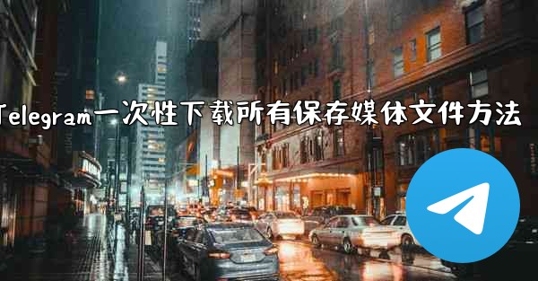 Telegram一次性下载所有保存媒体文件方法