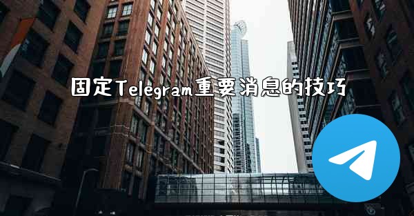 固定Telegram重要消息的技巧