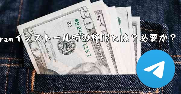 Telegram のインストール中にどのような権限を付与する必要がありますか？これらの権限は必要ですか？_Telegramインストール時の権限とは？必要か？