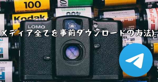 インターネットなしですべての Telegram メディアを事前にダウンロードするにはどうすればよいですか？(インターネットなしでTelegramメディア全てを事前ダウンロードの方法)