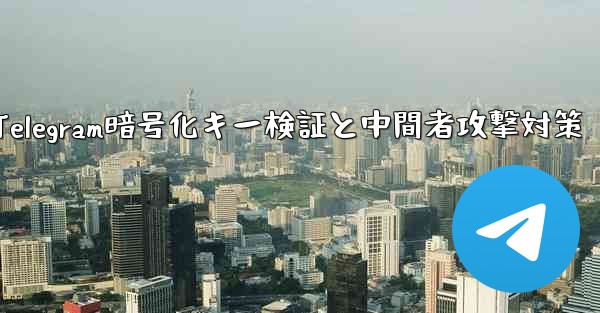 Telegram は秘密のチャット パーティーの暗号化キーをどのように検証しますか？ 「中間者攻撃」を防ぎます。;Telegram暗号化キー検証と中間者攻撃対策