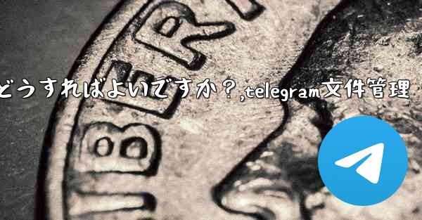 Telegram のストレージ容量を管理するにはどうすればよいですか？,telegram文件管理