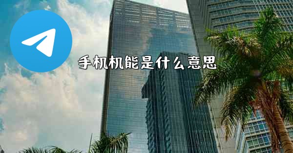 手机机能是什么意思