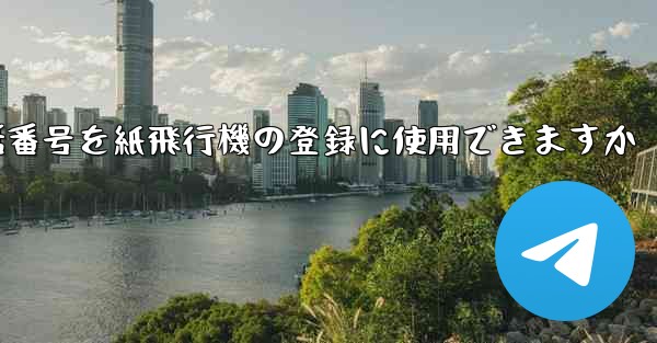 中国の携帯電話番号を紙飛行機の登録に使用できますか