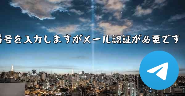 紙飛行機は携帯電話番号を入力しますがメール認証が必要です