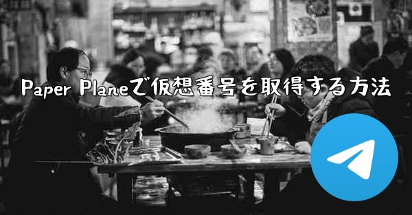 Paper Planeで仮想番号を取得する方法