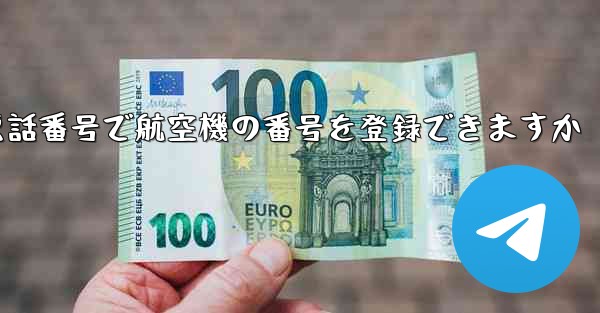 中国の携帯電話番号で航空機の番号を登録できますか