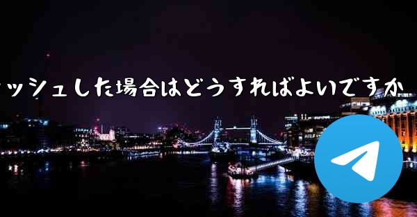 Paper Plane telegeram の登録がクラッシュした場合はどうすればよいですか