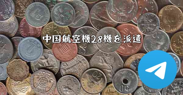 中国航空機28機を派遣