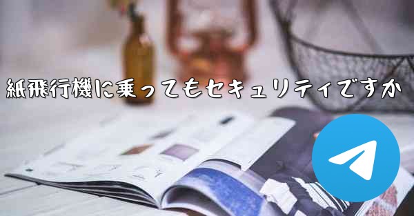 紙飛行機に乗ってもセキュリティですか