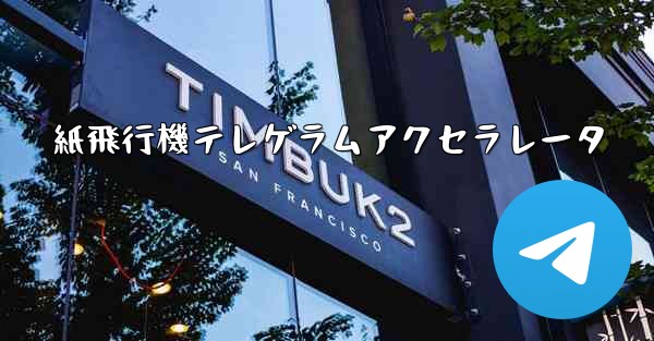 紙飛行機テレゲラムアクセラレータ