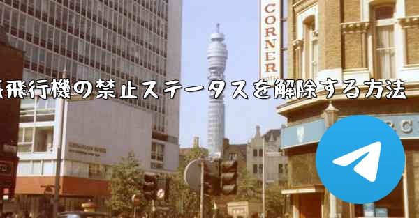 紙飛行機の禁止ステータスを解除する方法