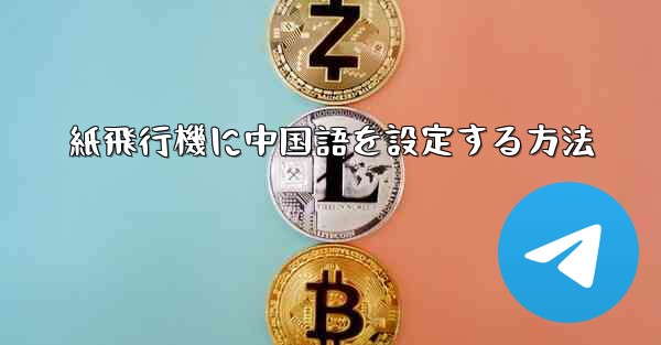 紙飛行機に中国語を設定する方法