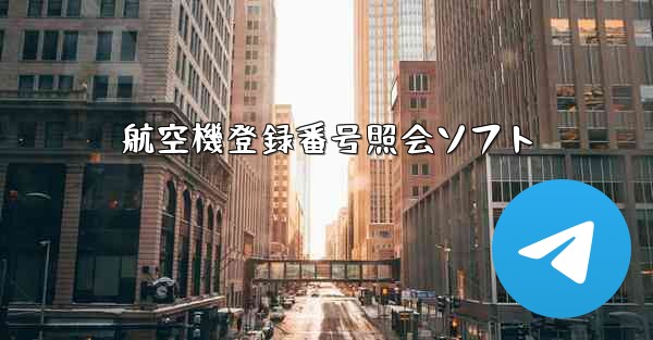 航空機登録番号照会ソフト