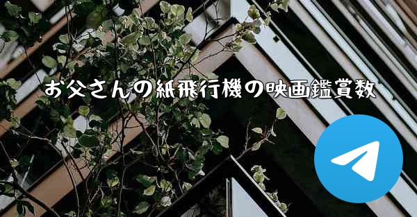 お父さんの紙飛行機の映画鑑賞数