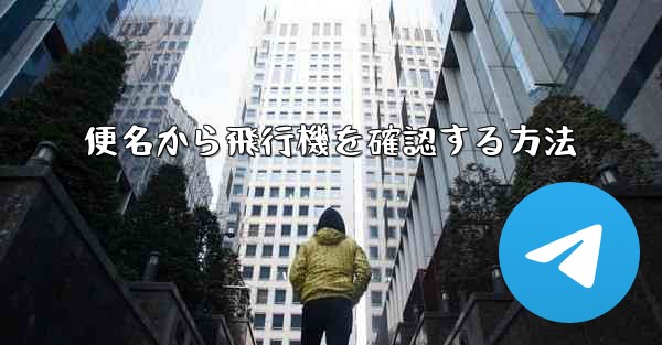 便名から飛行機を確認する方法