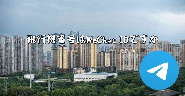 飛行機番号はWeChat IDですか
