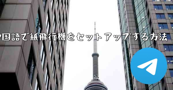 中国語で紙飛行機をセットアップする方法