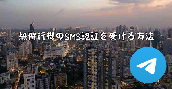 紙飛行機のSMS認証を受ける方法