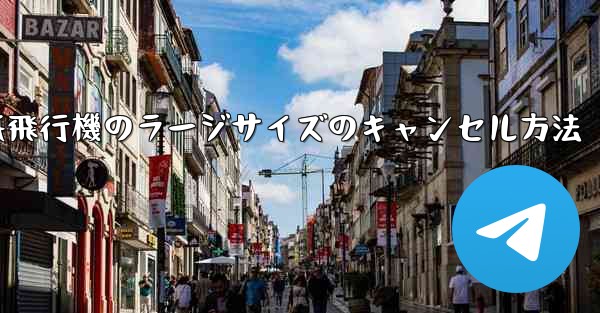 紙飛行機のラージサイズのキャンセル方法