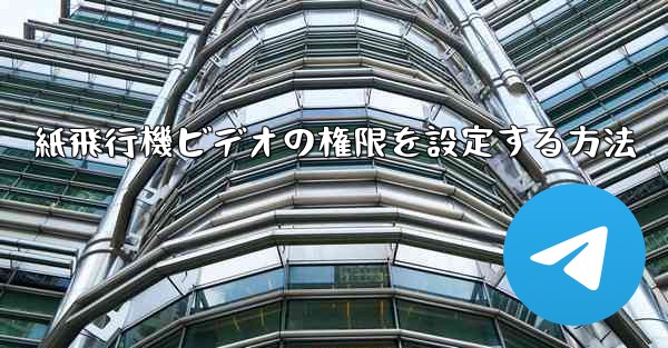 紙飛行機ビデオの権限を設定する方法