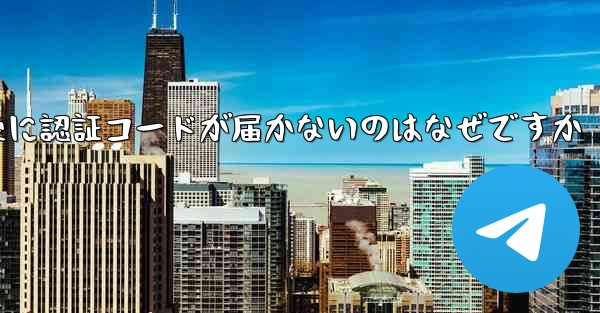 紙飛行機テレジェラムに登録した後に認証コードが届かないのはなぜですか