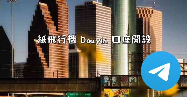紙飛行機 Douyin 口座開設