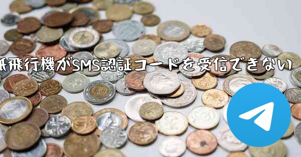 紙飛行機がSMS認証コードを受信できない