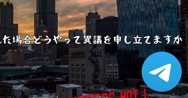 紙飛行機が禁止された場合どうやって異議を申し立てますか