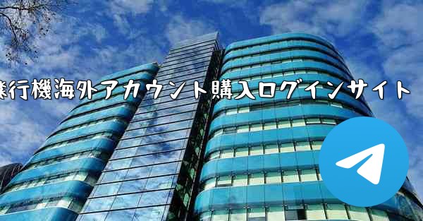 紙飛行機海外アカウント購入ログインサイト