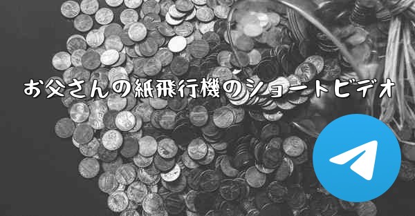 お父さんの紙飛行機のショートビデオ