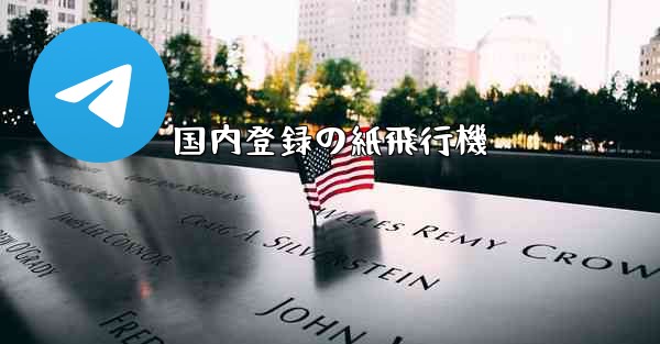 国内登録の紙飛行機