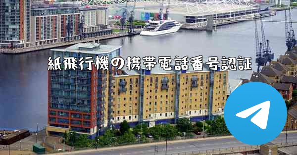 紙飛行機の携帯電話番号認証