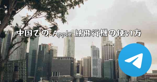 中国での Apple 紙飛行機の使い方