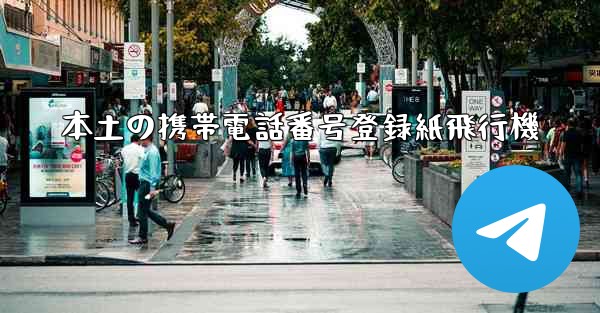 本土の携帯電話番号登録紙飛行機