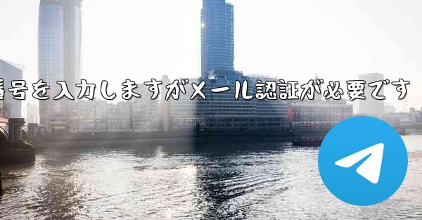 紙飛行機は携帯電話番号を入力しますがメール認証が必要です