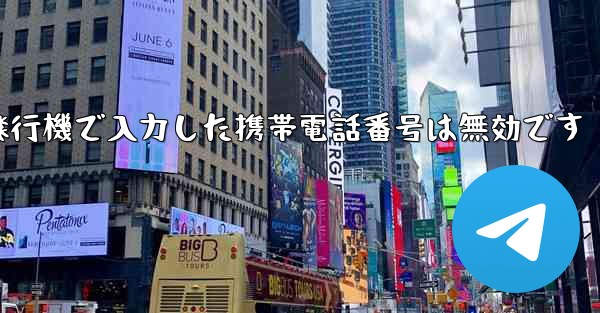 紙飛行機で入力した携帯電話番号は無効です