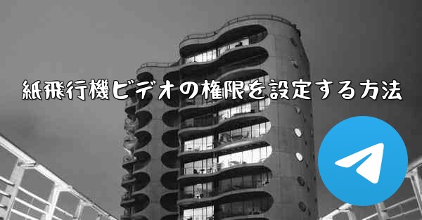 紙飛行機ビデオの権限を設定する方法