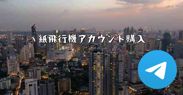 紙飛行機アカウント購入