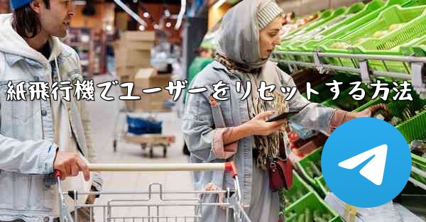 紙飛行機でユーザーをリセットする方法
