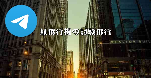 紙飛行機の試験飛行