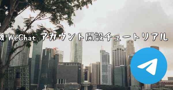 紙飛行機 WeChat アカウント開設チュートリアル