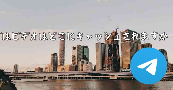 Web バージョンの Paper Plane telegeram ではビデオはどこにキャッシュされますか