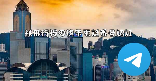 紙飛行機の携帯電話番号認証