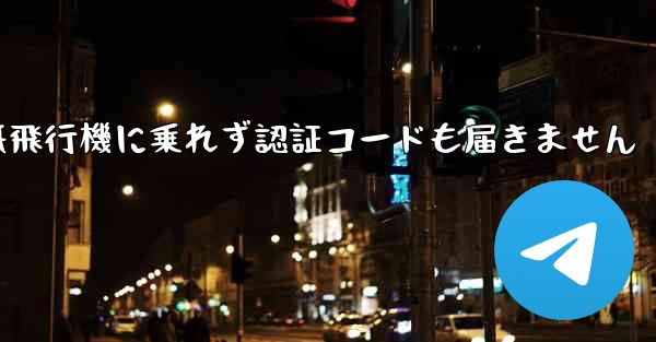 紙飛行機に乗れず認証コードも届きません