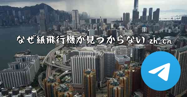 なぜ紙飛行機が見つからない zh_cn