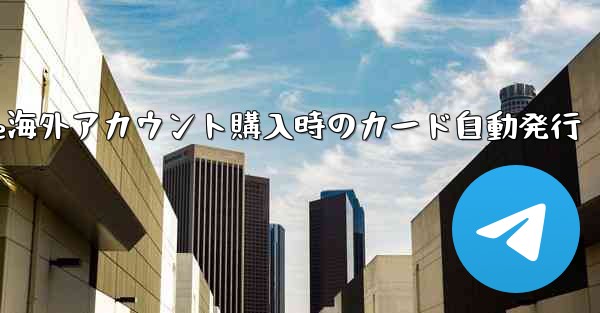 Paper Plane海外アカウント購入時のカード自動発行