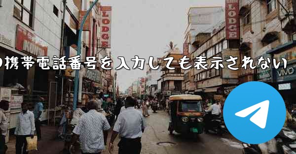 紙飛行機の携帯電話番号を入力しても表示されない