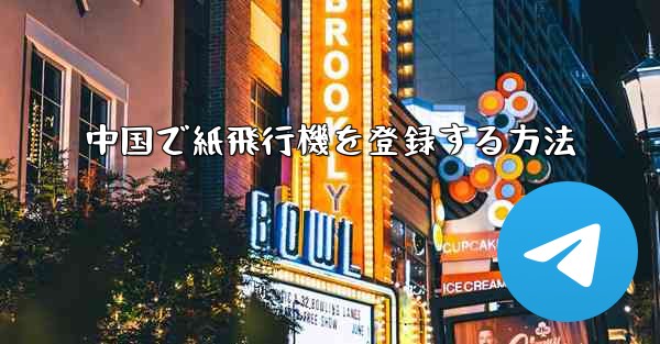 中国で紙飛行機を登録する方法