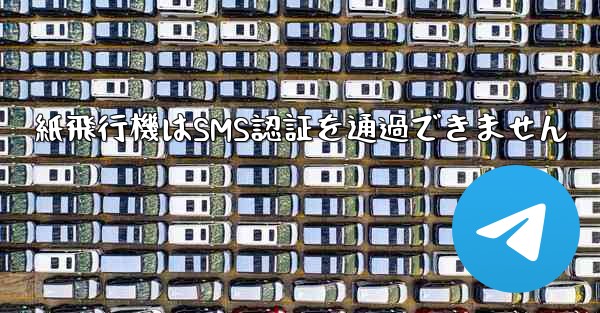 紙飛行機はSMS認証を通過できません